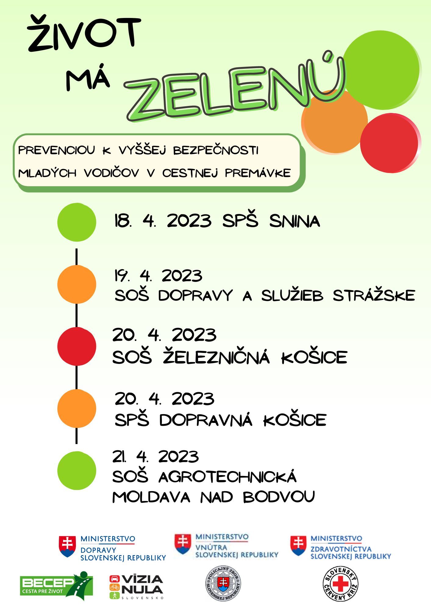 Život má zelenú_východné Slovensko_plagát